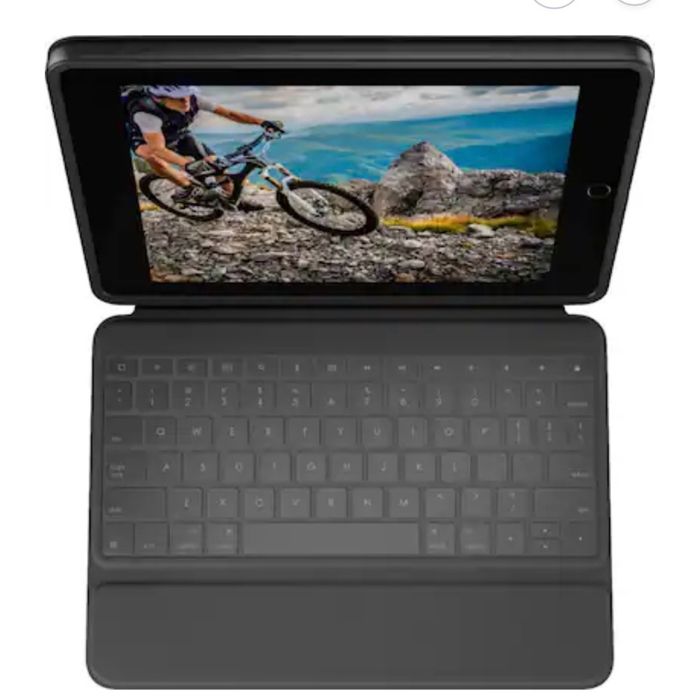 Logitech Apple IPad (7th, 8th, 9th Gen) Rugged Case with Integrated Keyboard